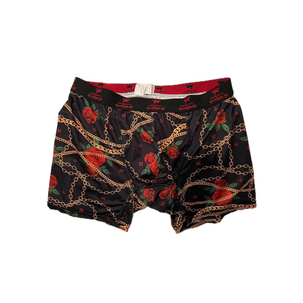 Urban Extreme Roses and Chains Boxer Brief Womans L 14-16
